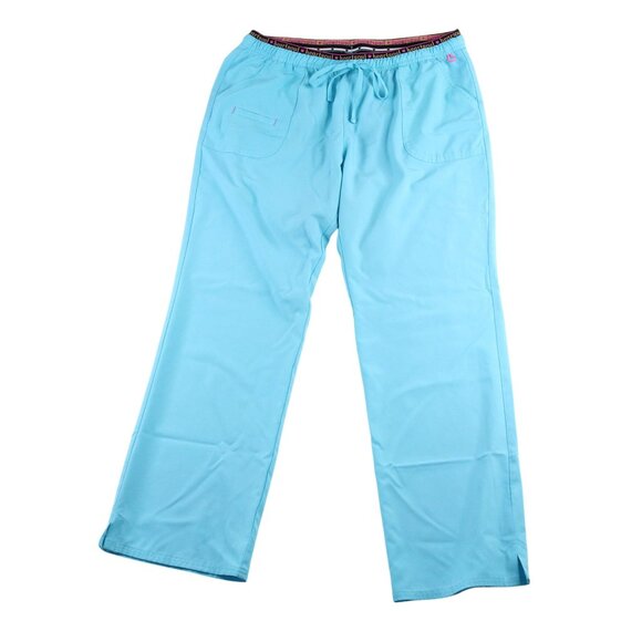 HeartSoul Unisex Size XL Light Blue Scrub Top & Bottoms Set/Lot Medical Nurse - Picture 4 of 16